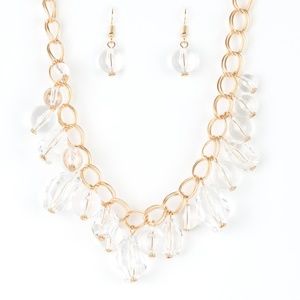 Gorgeously Globetrotter - Gold Paparazzi Necklace